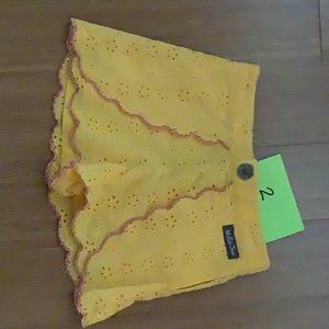 Matilda Jane gold yellow shorts.